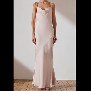 Shona joy NWT blush cowl slip dress